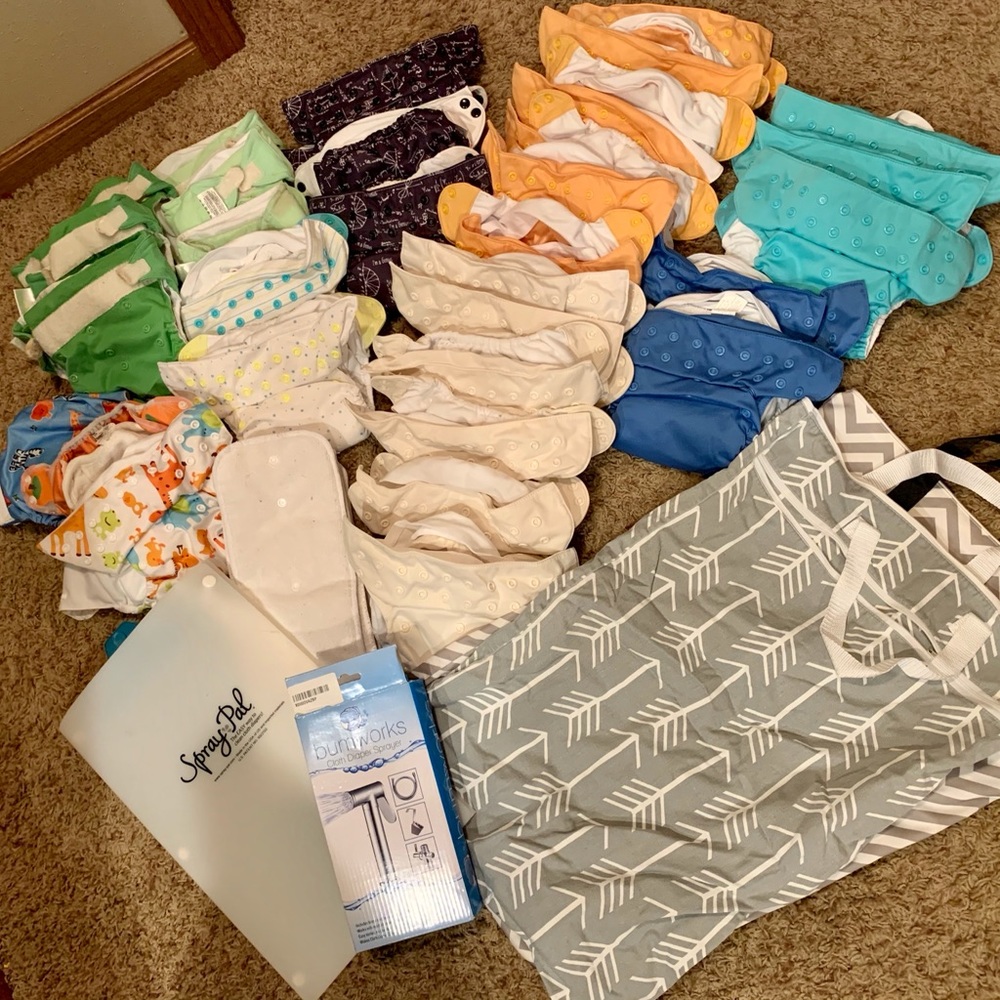 Mixed cloth diapering set #1